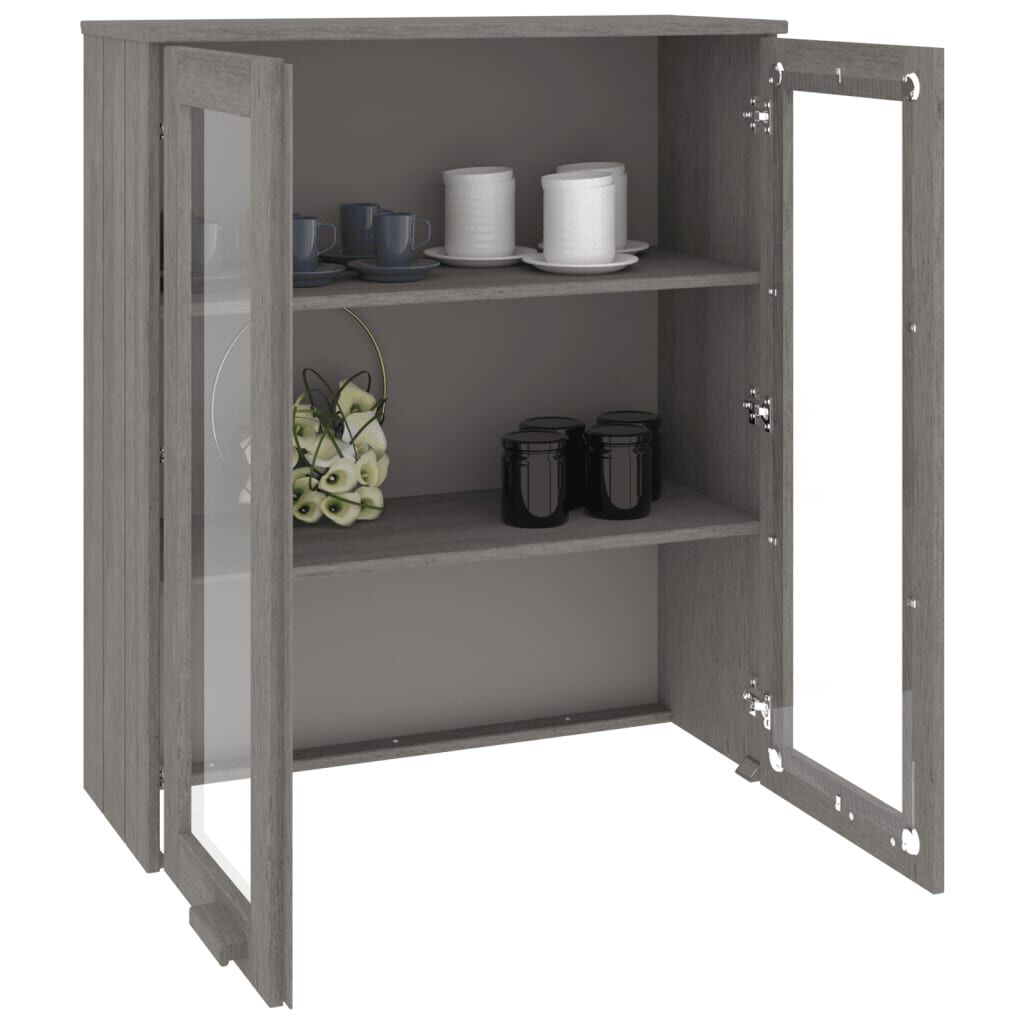 vidaXL Top for Highboard HAMAR Light Grey 85x35x100cm Solid Wood Pine