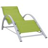 vidaXL Sunlounger Textilene and Aluminium Green