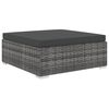 vidaXL 8 Piece Garden Lounge Set with Cushions Poly Rattan Grey
