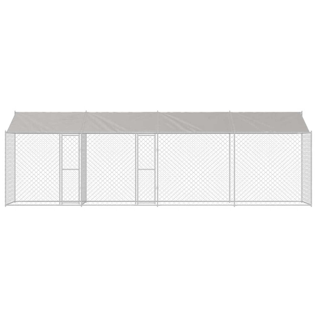 Dog Cage Silver 800 x 200 x 256 cm Galvanised Steel