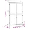vidaXL Garden Shed White 102x52x174.5 cm Solid Wood Fir