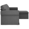 vidaXL Sofa Dark Grey 215 x 138 x 80 cm Fabric