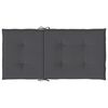 vidaXL Garden Lowback Chair Cushions 2 pcs Anthracite Oxford Fabric