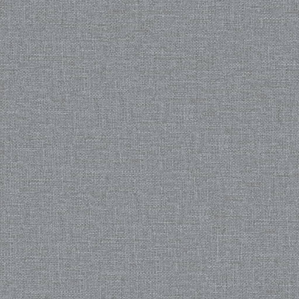 vidaXL Sofa Bed with Armrests Light Grey Fabric
