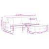 vidaXL 2-Seater Sofa Bed with Pillows and Footstool Dark Grey Velvet