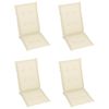 vidaXL Folding Garden Chairs 3 pcs with Cushions Solid Acacia Wood