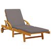 vidaXL Sun Loungers 2 pcs with Cushions 200x68x83 cm Solid Wood Acacia