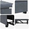 vidaXL Sofa Bed Dark grey 67 x 194 x 38 cm Velvet