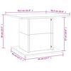 vidaXL Coffee Table Smoked Oak 55.5x55.5x40 cm Engineered Wood