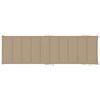 vidaXL Garden Sun Lounger with Cushion Solid Wood Acacia