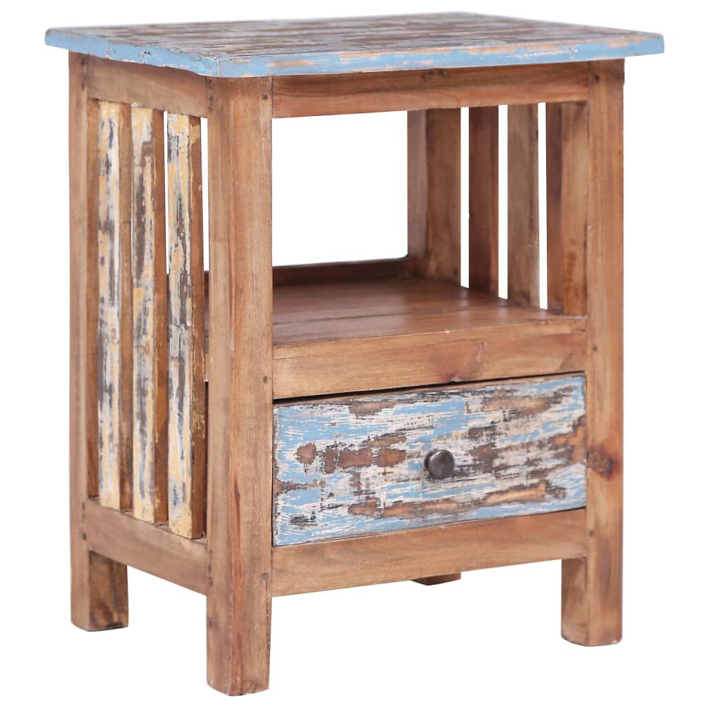 vidaXL Bedside Cabinet 41x30x50 cm Solid Mahogany Wood