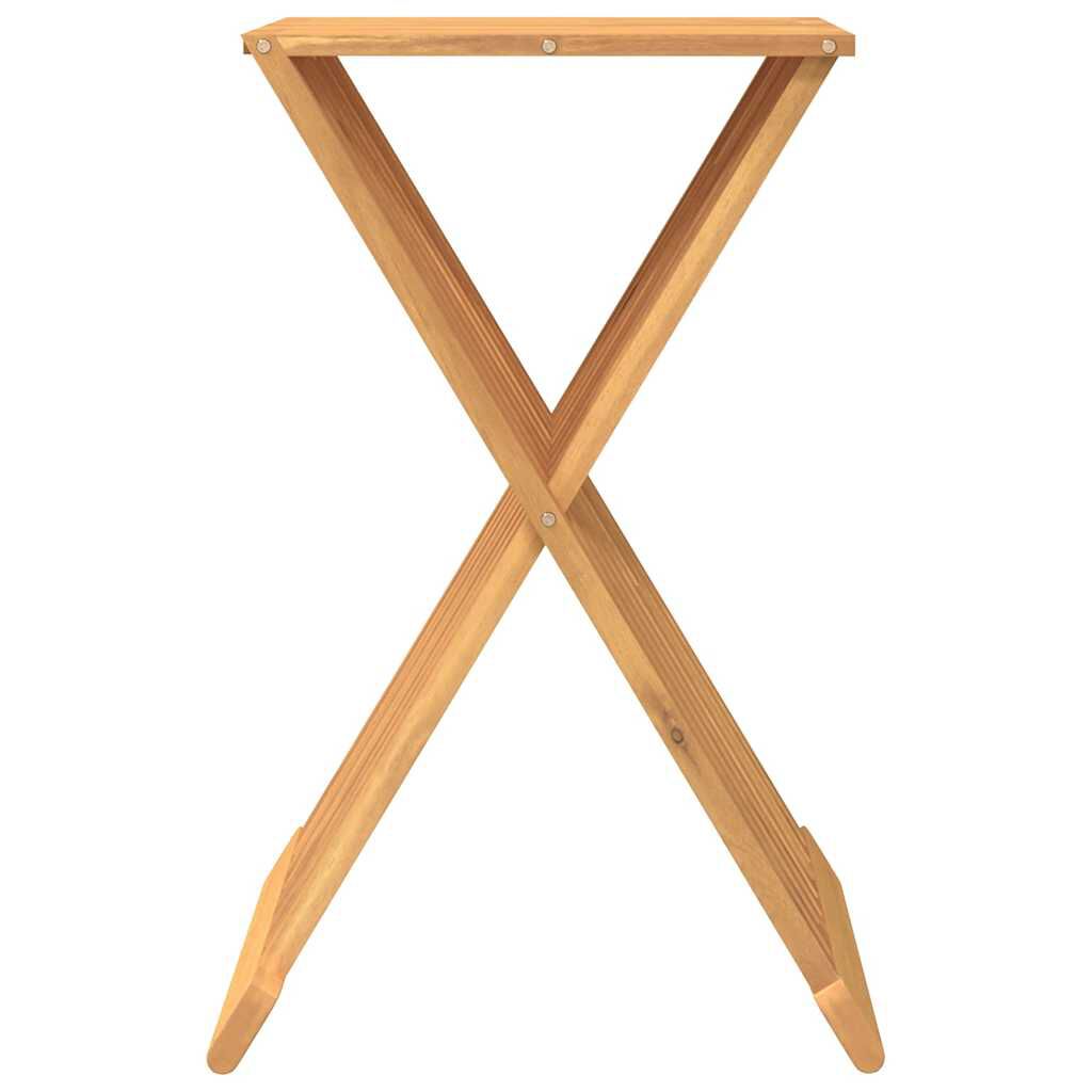 vidaXL Folding Stool 40x32.5x70 cm Solid Wood Teak