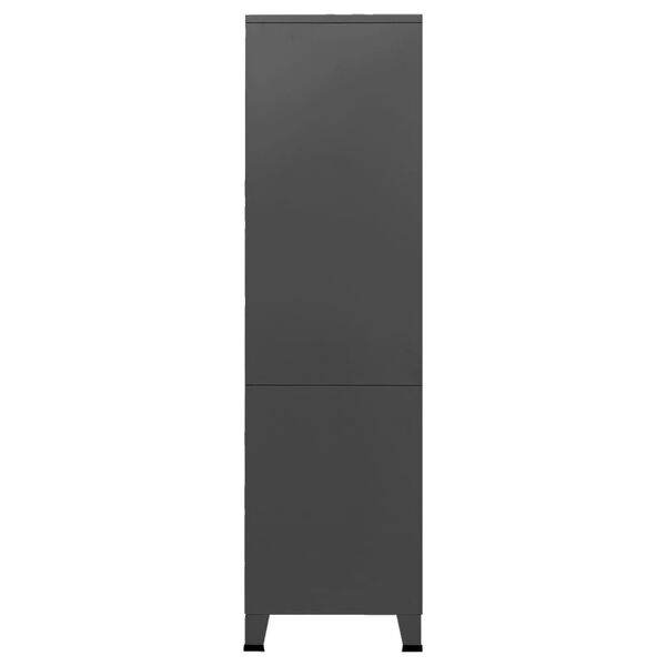 vidaXL Industrial Wardrobe Anthracite 90x50x180 cm Metal