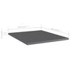 vidaXL Bookshelf Boards 8 pcs High Gloss Grey 40x50x1.5 cm Engineered Wood