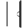 vidaXL Retractable Pet Gate Black 82.5x125 cm