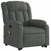 vidaXL Stand up Massage Recliner Chair Dark Grey Fabric