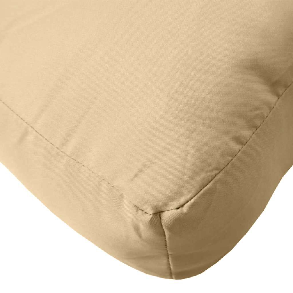 vidaXL Pallet Cushion Melange Beige 60x60x9.5 cm Fabric