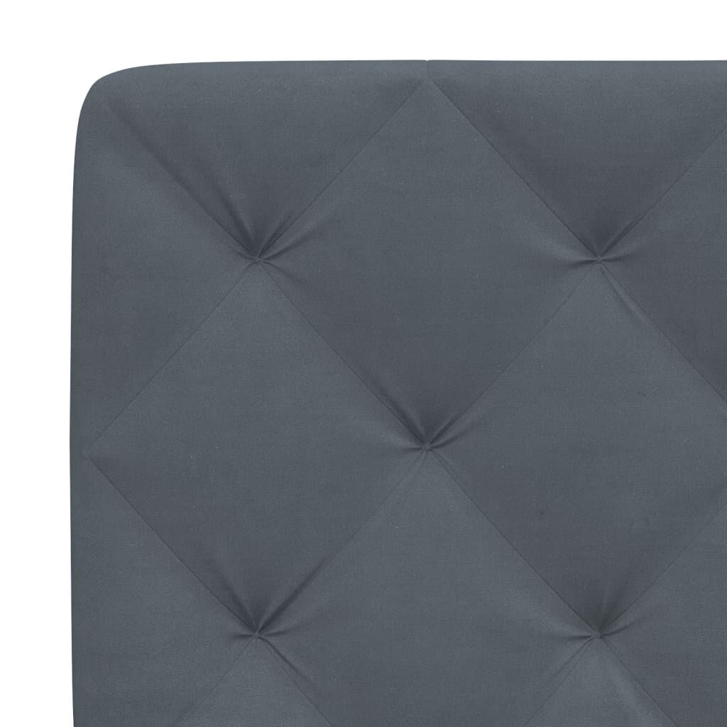 vidaXL Headboard Cushion Dark Grey 100 cm Velvet