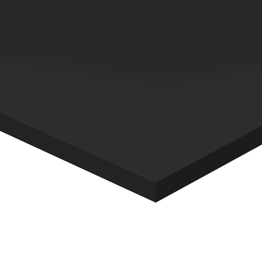 vidaXL Bookshelf Boards 8 pcs High Gloss Black 40x40x1.5 cm Engineered Wood
