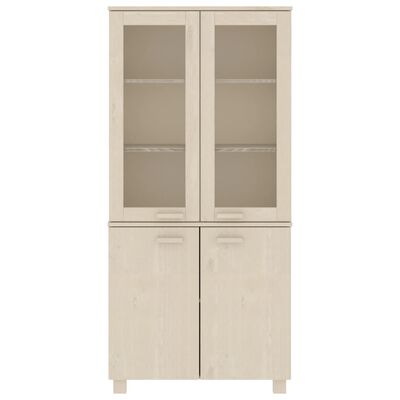 vidaXL Highboard HAMAR Solid Wood Pine Honey Brown