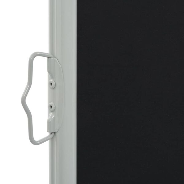 vidaXL Patio Retractable Side Awning 100 x 300 cm Black
