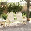 vidaXL Garden Adirondack Chair 2-Seater Solid Wood Fir
