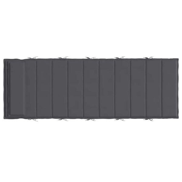 vidaXL Sun Lounger Cushion Anthracite 180x60x4 cm Oxford Fabric