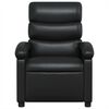 vidaXL Recliner Chair Black Faux Leather