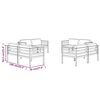 vidaXL 8 Piece Garden Lounge Set with Cushions Aluminium Anthracite