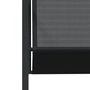 vidaXL 17 Piece Garden Dining Set Black Textilene