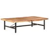 vidaXL Coffee Table 142x90x42 cm Solid Acacia Wood