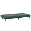 vidaXL 2-Seater Sofa Bed with Footstool Dark Green Velvet