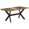 vidaXL Dining Table 160x80x75 cm Solid Reclaimed Wood