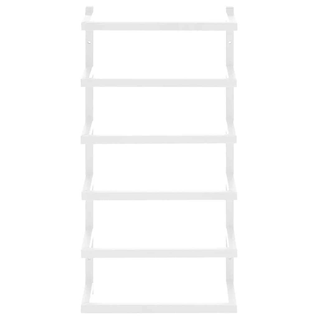 vidaXL Towel Rack White 24x12x48 cm Steel