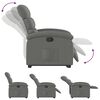 vidaXL Stand up Recliner Chair Dark Grey Fabric