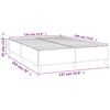 vidaXL Bed Frame without Mattress Light Grey Full Fabric (US Only)