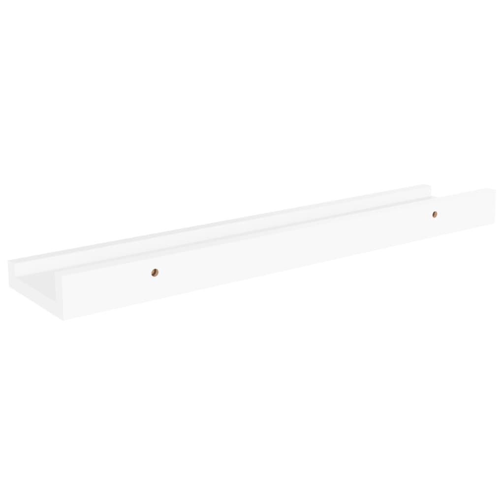 vidaXL Wall Shelves 4 pcs White 40x9x3 cm