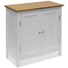 vidaXL Cupboard 70x35x75 cm Solid Oak Wood