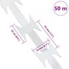 vidaXL Razor Wire Silver 5000 x 1.9 cm Galvanised steel