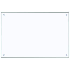 vidaXL Kitchen Backsplash Transparent 90 x 60 cm Tempered Glass