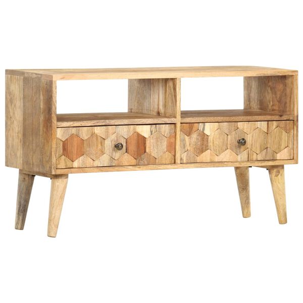 vidaXL TV Cabinet 90x30x50 cm Solid Mango Wood