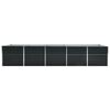 vidaXL Garden Raised Bed Galvanised Steel 400x80x77 cm Anthracite