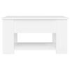 vidaXL Coffee Table White 79x49x41 cm Engineered Wood