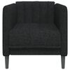 vidaXL Sofa Chair Black Fabric