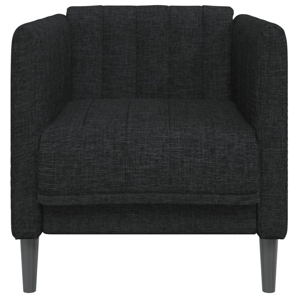 vidaXL Sofa Chair Black Fabric