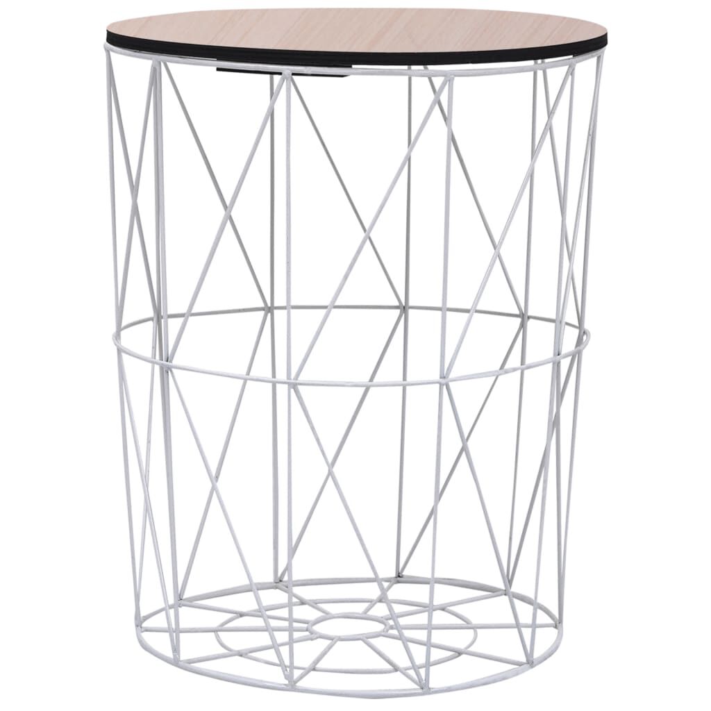 vidaXL Coffee Table White Ø 47 cm