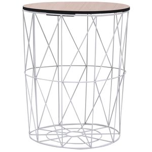 vidaXL Coffee Table White Ø 47 cm