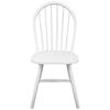 vidaXL Dining Chairs 2 pcs White Solid Rubber Wood