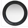 vidaXL Wall Mirror Baroque Style 50 cm Black