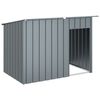 vidaXL Dog House with Roof Anthracite 153x91x110 cm Galvanised Steel